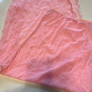 Sheer pink long skirt